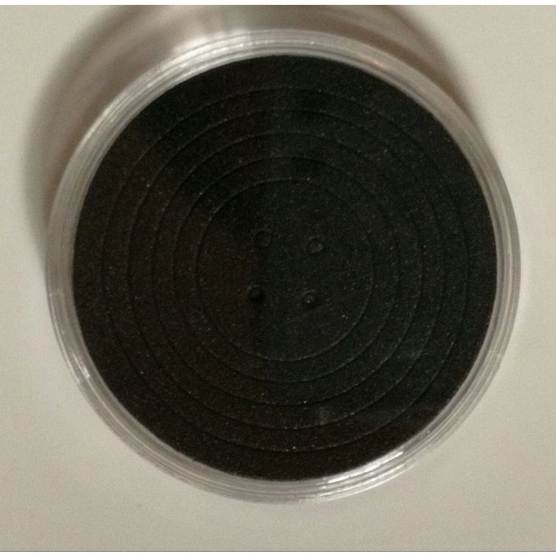 Pelindung Koin Kapsul Coin Bulat 46 mm Transparan Busa Hitam Bijian Eceran