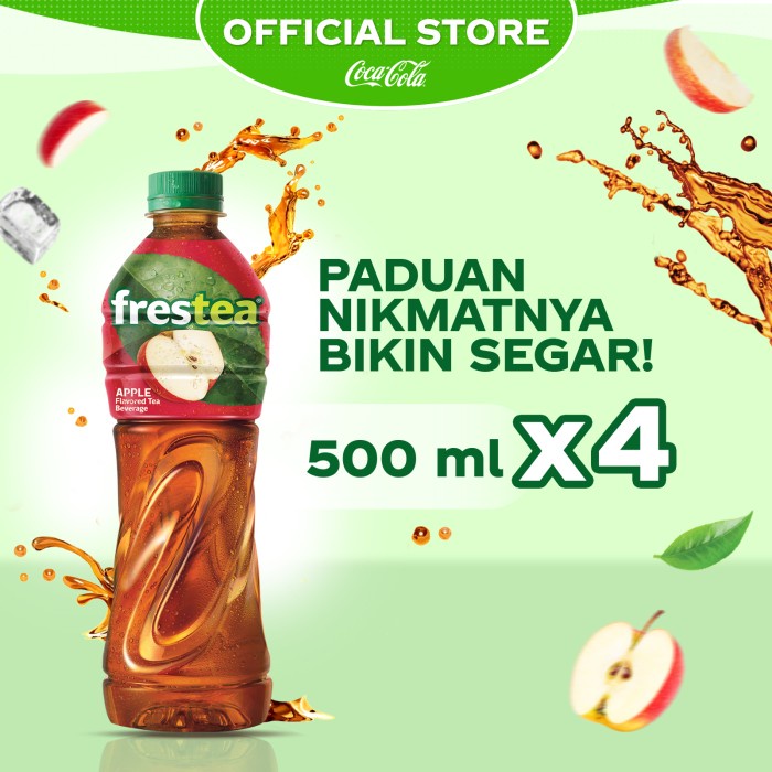 

Frestea Rasa Apel Minuman Teh - Botol 500ml x 4pcs