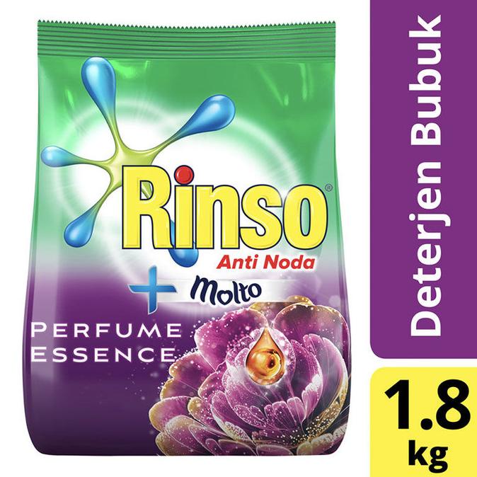 {{{{{{] Rinso Anti Noda Molto Perfume 1,8 kg / Rinso Molto Ungu 1800 gram