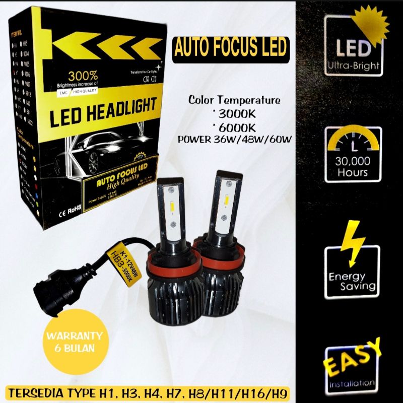 LED HEADLIGHT AUTO FOCUS HB3