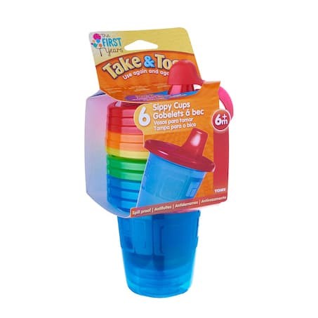 Terlaris The First Years Take & Toss 7Oz Spill Proof Cups Y130V4
