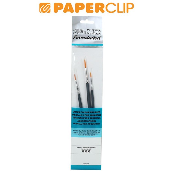 

Terlaris Kuas Lukis Winsor & Newton Foundation Set 3 Round Golden Brush 5295010