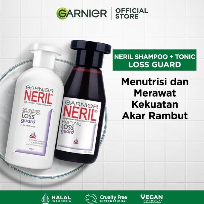SALE Garnier Neril Anti Loss Guard Hair Tonic + Shampoo 200ml TETMURAH