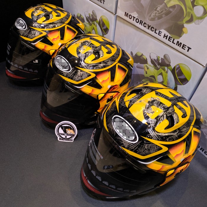 Helm Ahp Replika Copy Ram 3 Pedrosa Samurai Spirit Gold Bukan Tsr