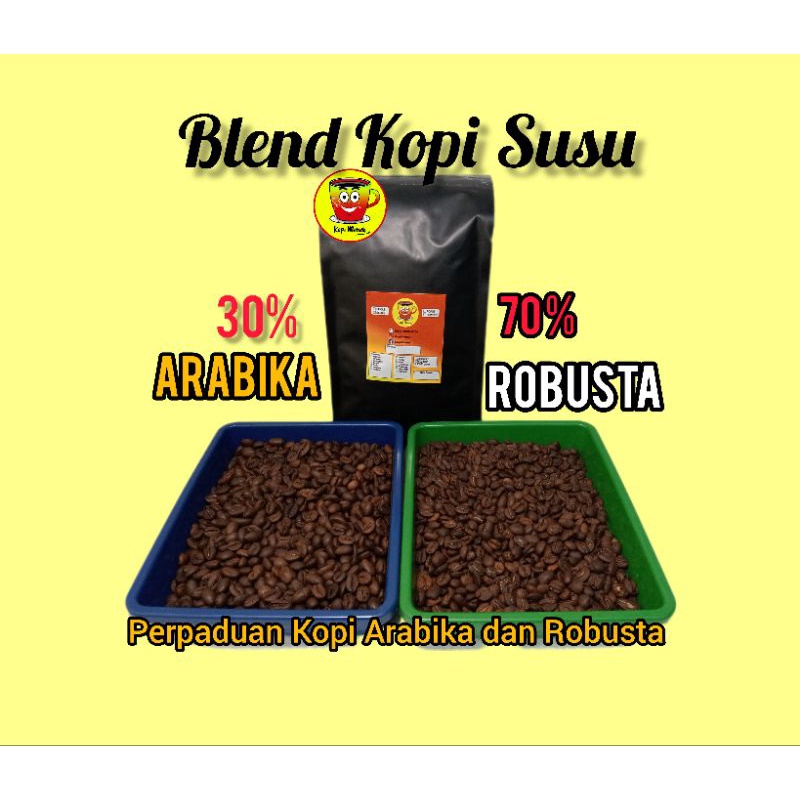 

Kopi Houseblend Arabika 30% Robusta 70% Basic Espresso Kopi Susu Kekinian 1 Kg Roasted Bean Termurah Terlaris Terenak