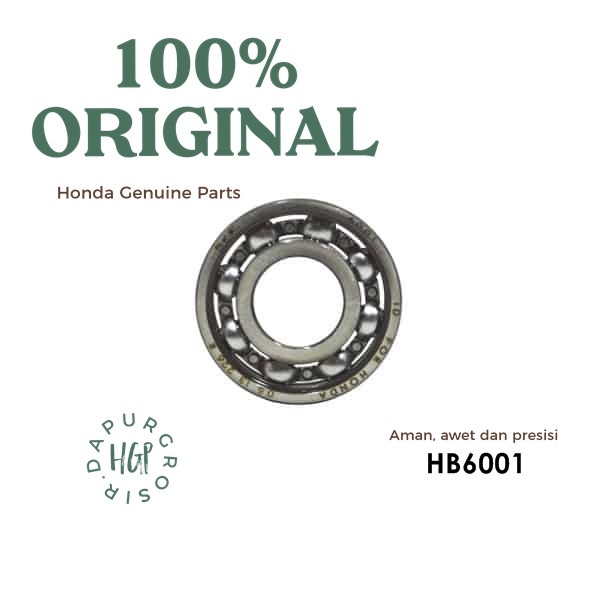 Bearing, Laher Ukuran Noken As 6001 Original AHM - HB6001