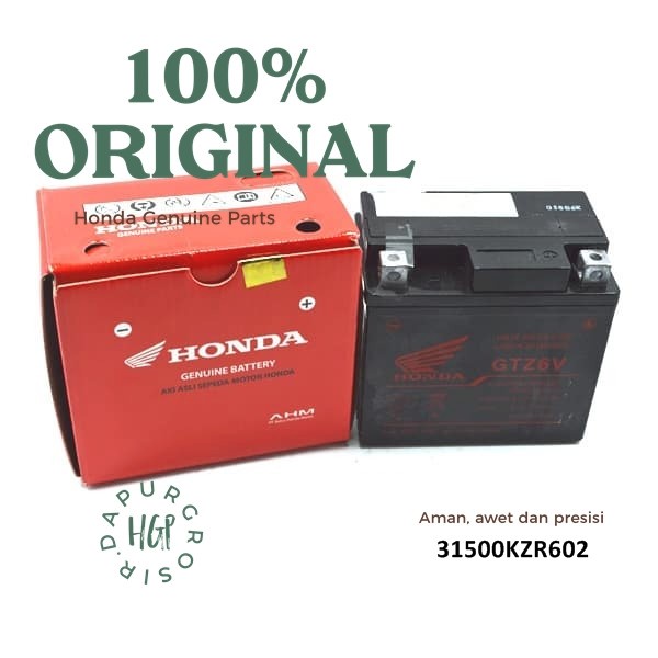 Aki, Accu Vario 125, 150, PCX, CB150R , Battery(Gtz6V) Original AHM - 31500KZR602