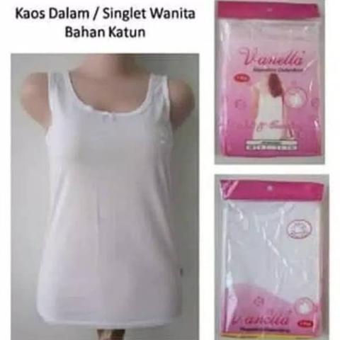 3 Pcs Singlet Wanita NATHALIE | Grosir Kaos Dalam Perempuan Dewasa