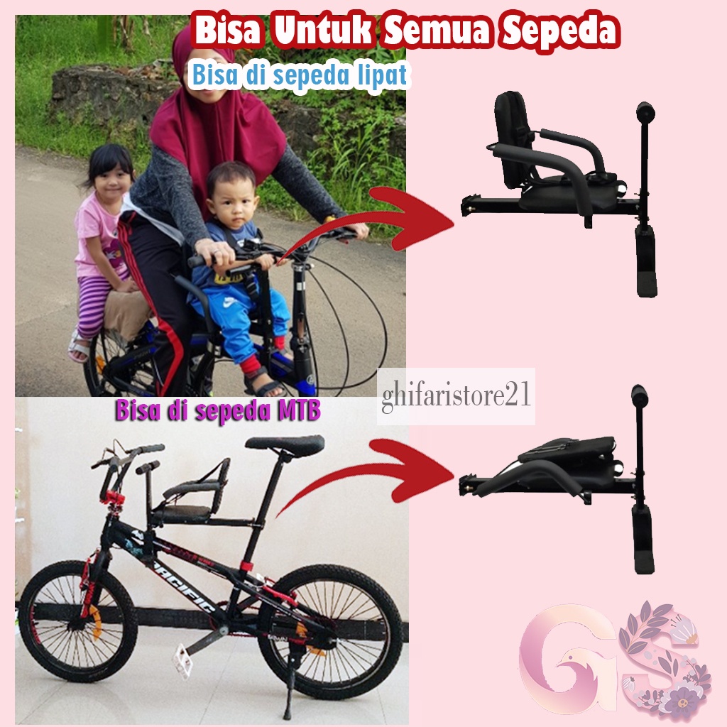 ' kursi boncengan anak sepeda gunung lipat mtb