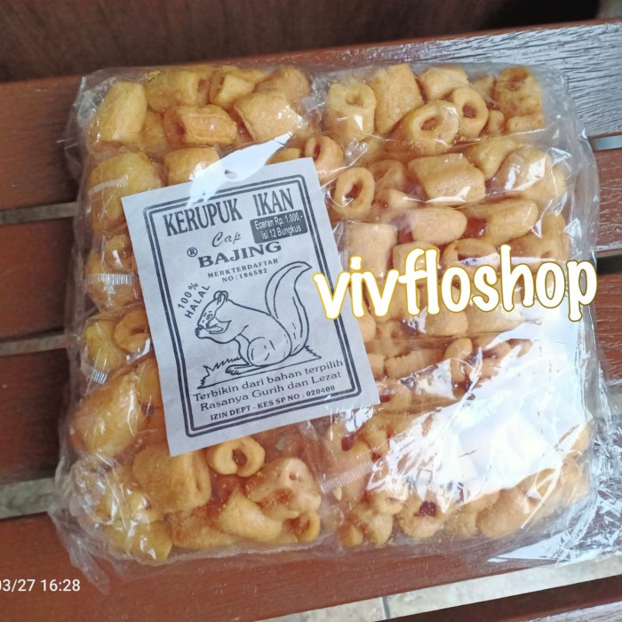 

' kerupuk bolong / kerupuk ikan cap bajing (isi 12)