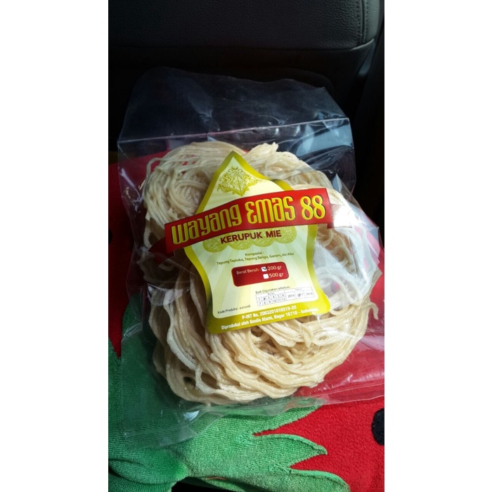 

' kerupuk mie bogor wayang emas 88 (mentah)