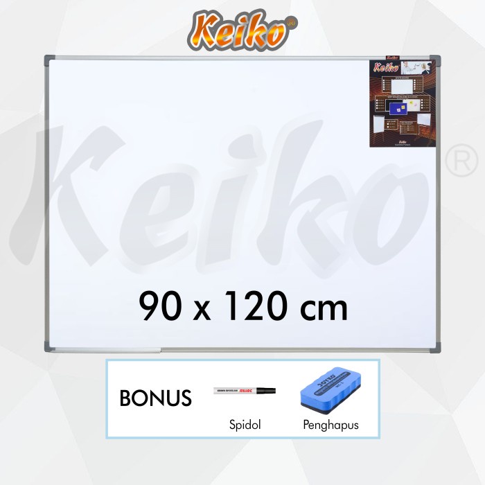

Papan Tulis Whiteboard Gantung Single Face Keiko 90 X 120 Cm Berkualitas