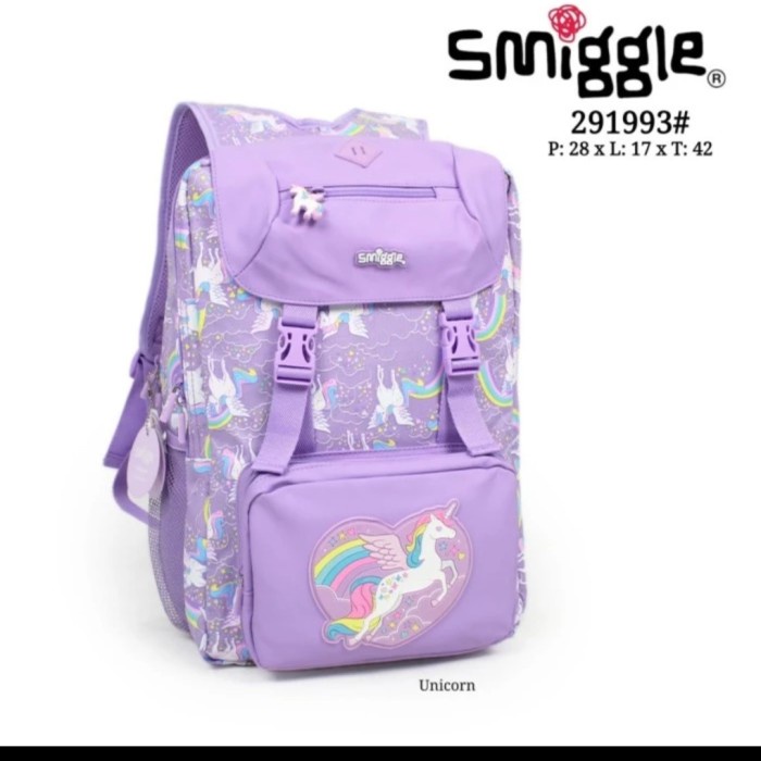 ✿KOP✿ Smiggle Ransel Foldover Backpack Unicorn Beyond/ Kado DISKON