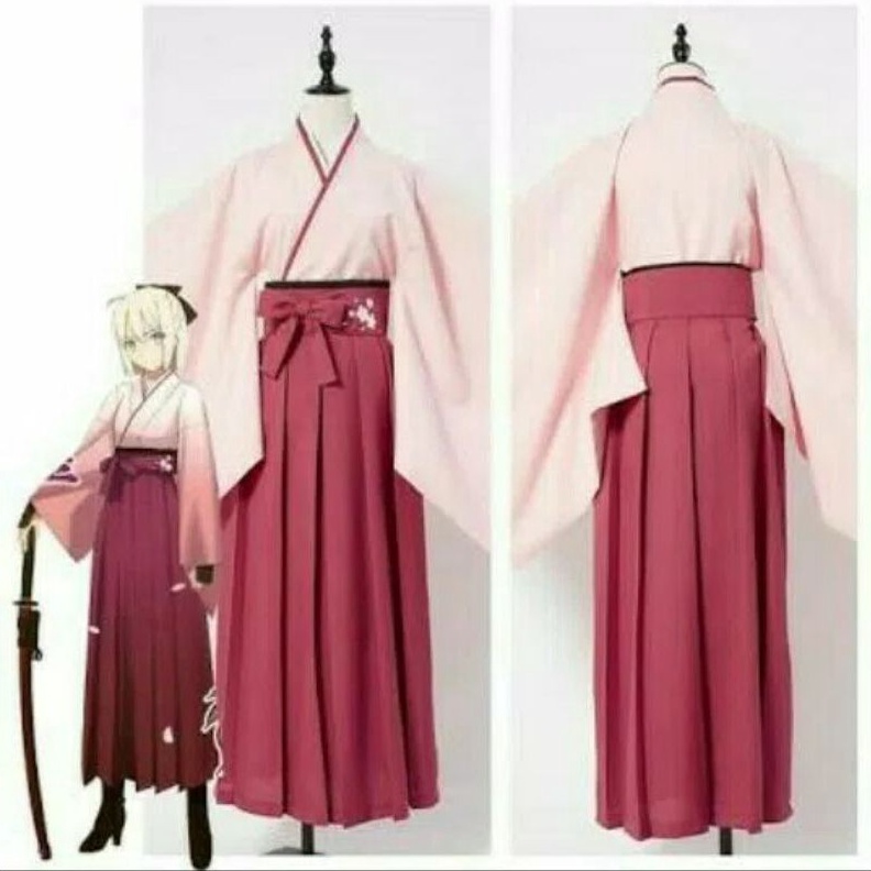 BSNL2460  yukata kimono sakura saber baju adat tradisional Jepang costume kostum