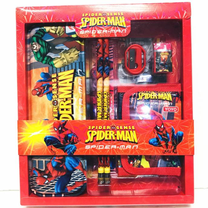 

Paket Alat Tulis Anak Stationery Set Sekolah Karakter Spiderman Frozen Pengiriman Cepat