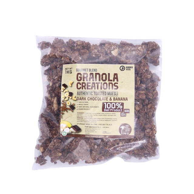 

Granola Creations Dark Chocolate & Banana (Gourmet Blend) 1kg - Choco Banana