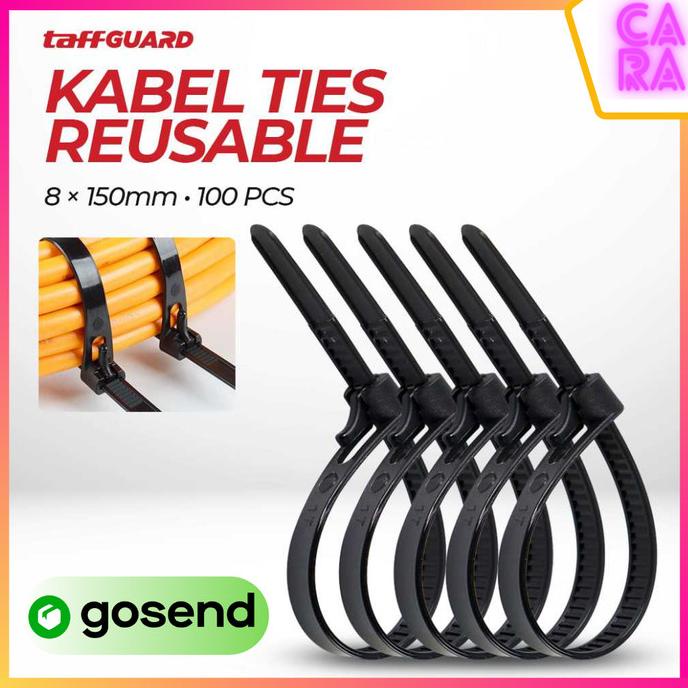 

>*>*>*>*] Kabel Ties Zip Klip Cable Organizer Reusable 8x150mm 100pcs Z815