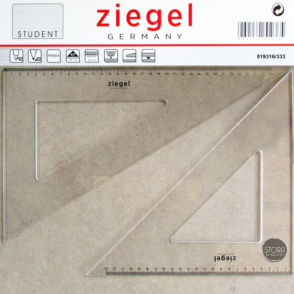 

Ziegel Ggaris Segitiga Set Besar No.12 - 333 Rotring 23Cm 33Cm