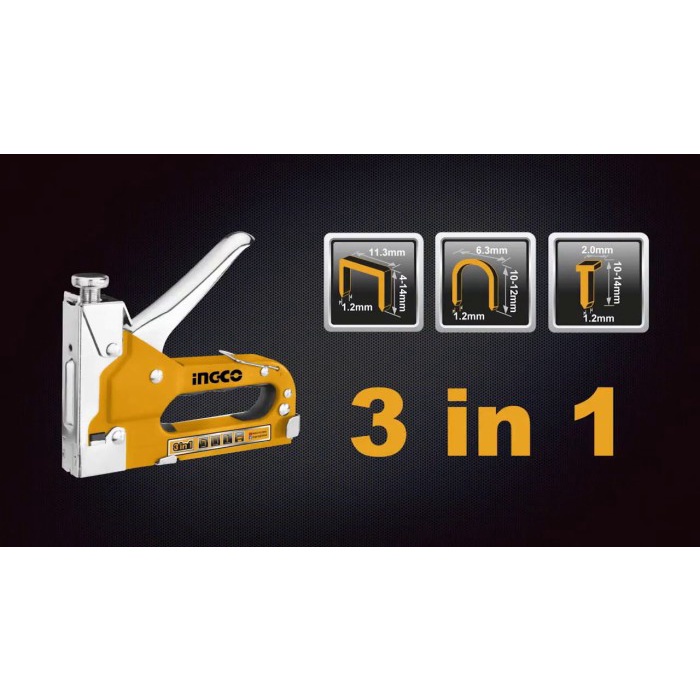

Staples Gun 3-In-1 / Stapler Steples Staple Gun Ingco Hsg1405