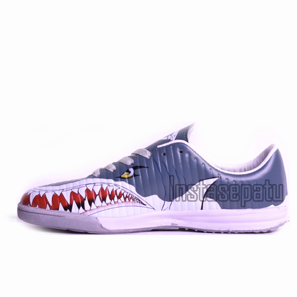 ☘️ Murah - Sepatu Futsal Ortuseight Catalyst Requin Grey I Ortus Hiu