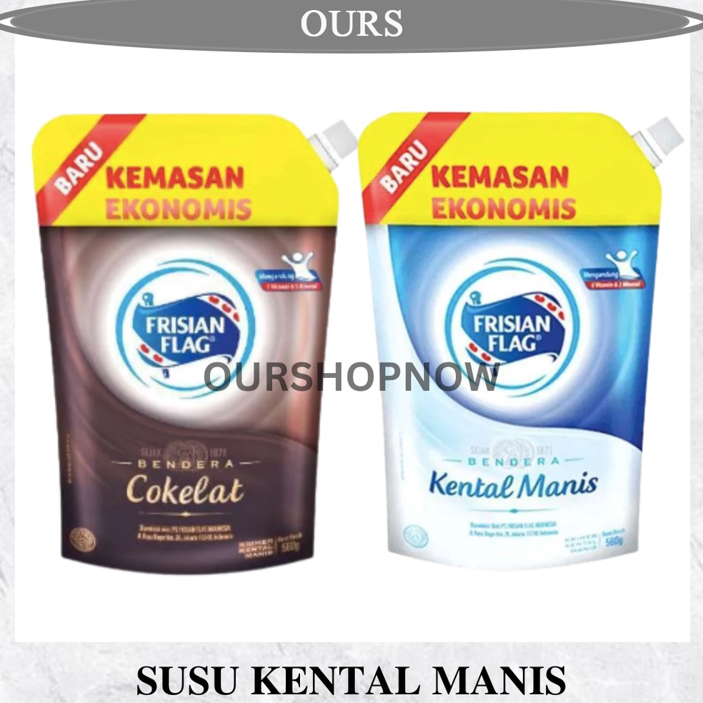 

RCPW6107 Frisian Flag Susu Kental Manis Putih Pouch 545G