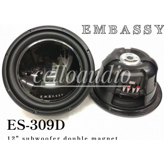 Subwoofer 12 Inch EMBASSY ES-309D Double Coil Embassy 12" ES 309 D