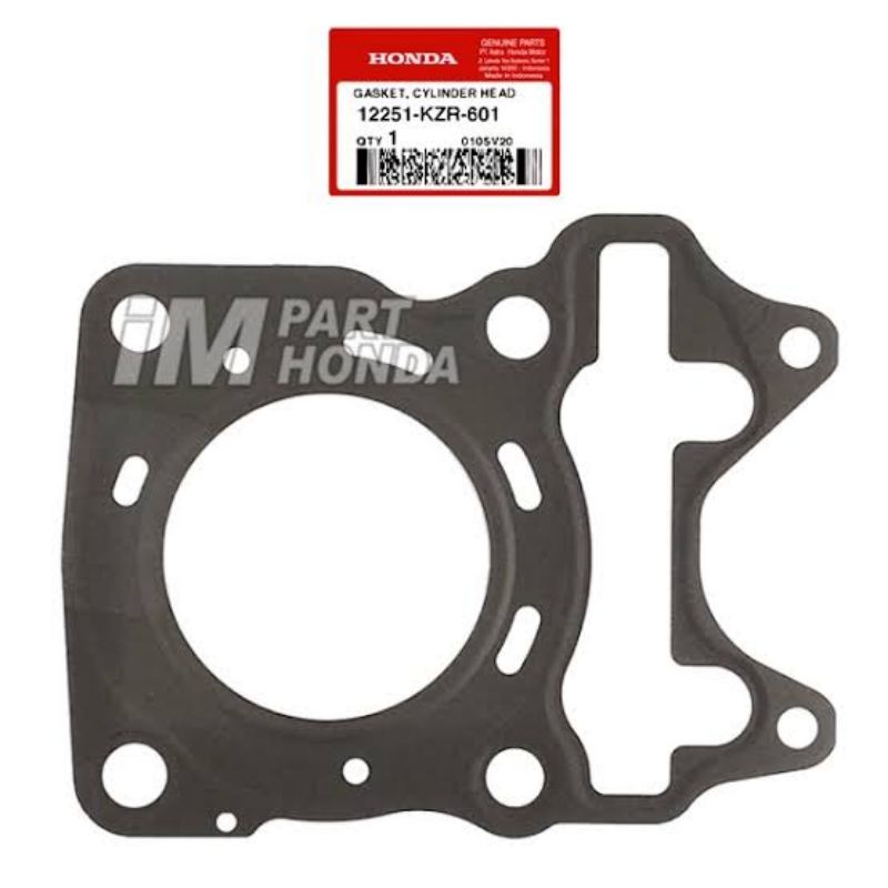 12251-KZR-601 Pak kop Vario 125 Gasket Cylinder Head Vario 125 FI & Vario 125 ESP ORI AHM