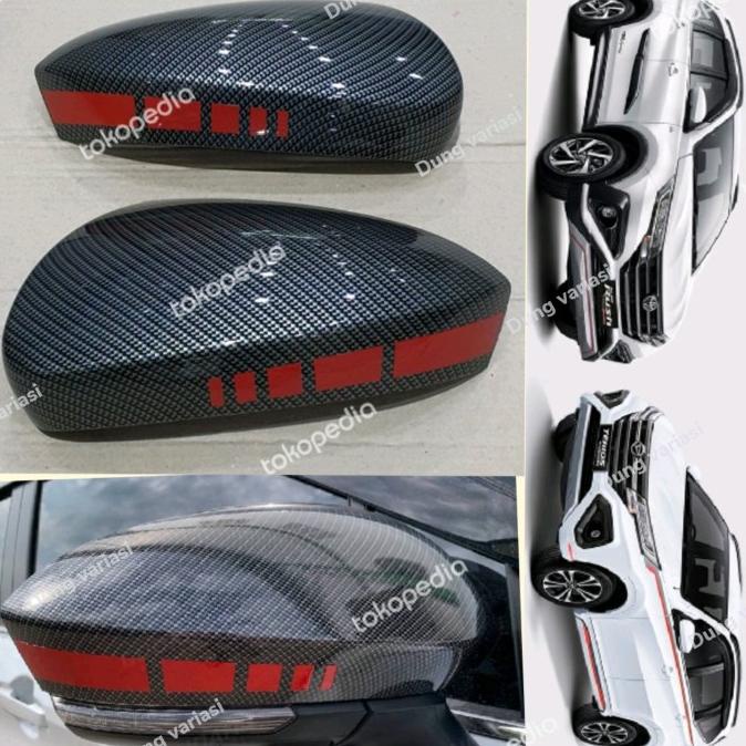 Cover Spion All New Rush Terios 2018 2022 Gr Sport Carbon List Merah Sparepart Mobil