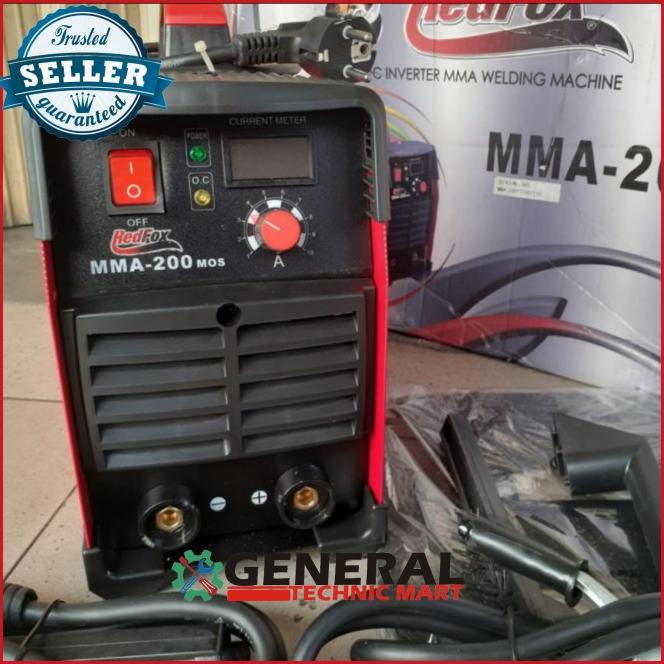 Baru Mesin Las Inverter REDFOX MMA200, travo las redfox MMA 200 heavy duty Top 944