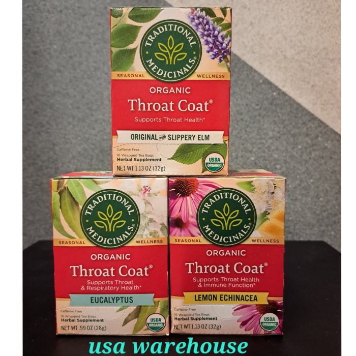

Traditional Medicinals Organic Throat Coat Original 16 tea bags