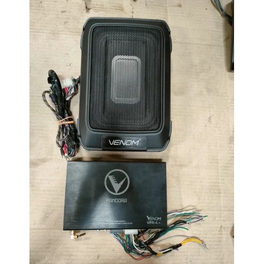audio venom pandora & subwoofer kolong venom bekas normal siap pake garansi sparepart