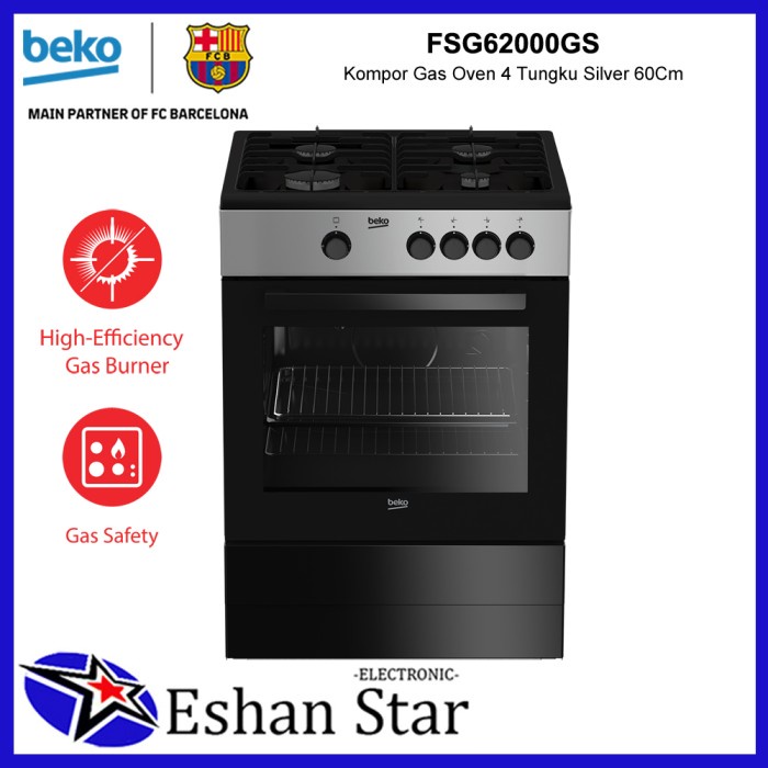 Kompor Free Standing Beko Fsg62000Gs
