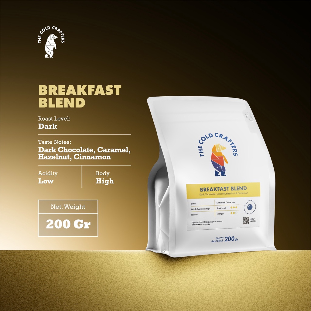 

The Cold Crafters - Breakfast Blend Kopi Arabika Arabica Coffee Biji Kopi Bubuk 100gr/200gr/1kg
