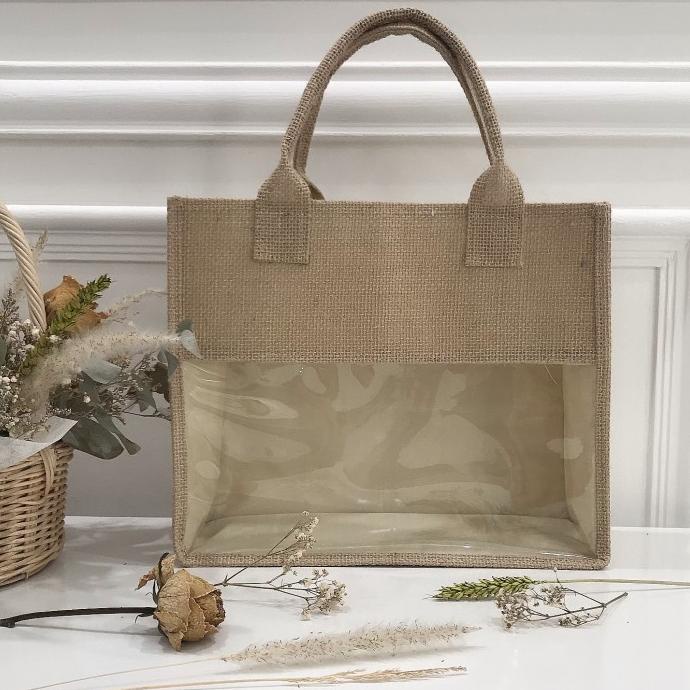 burlap tas goni jute totebag