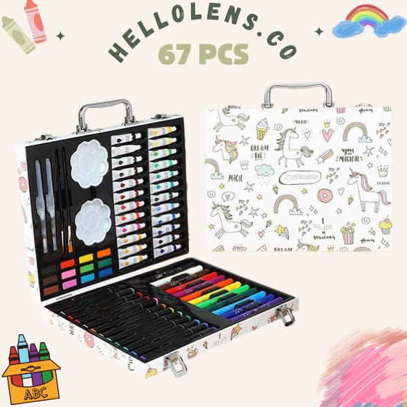 

Terlaris Crayon Set Koper 67 Pcs Cat Warna Perlengkapan Sekolah Menggambar Anak Stok Terbatas