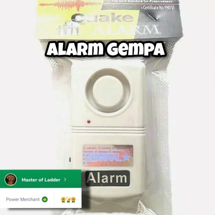 TERBARU  Alarm Detektor Gempa /Eartquake Alarm Gempa 9V Alat pendeteksi gempa