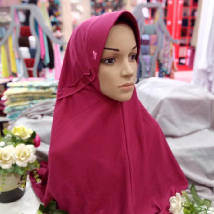 Jilbab Sekolah Rabbani Size M Innova Lx Merah Marun 701M Pengiriman Cepat