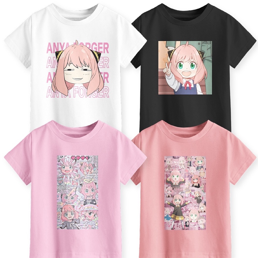 (9☑/X㊠) Kaos Anak Perempuan 1-14 Tahun Unisex Kartun Series Motif Anya- top.produk✪