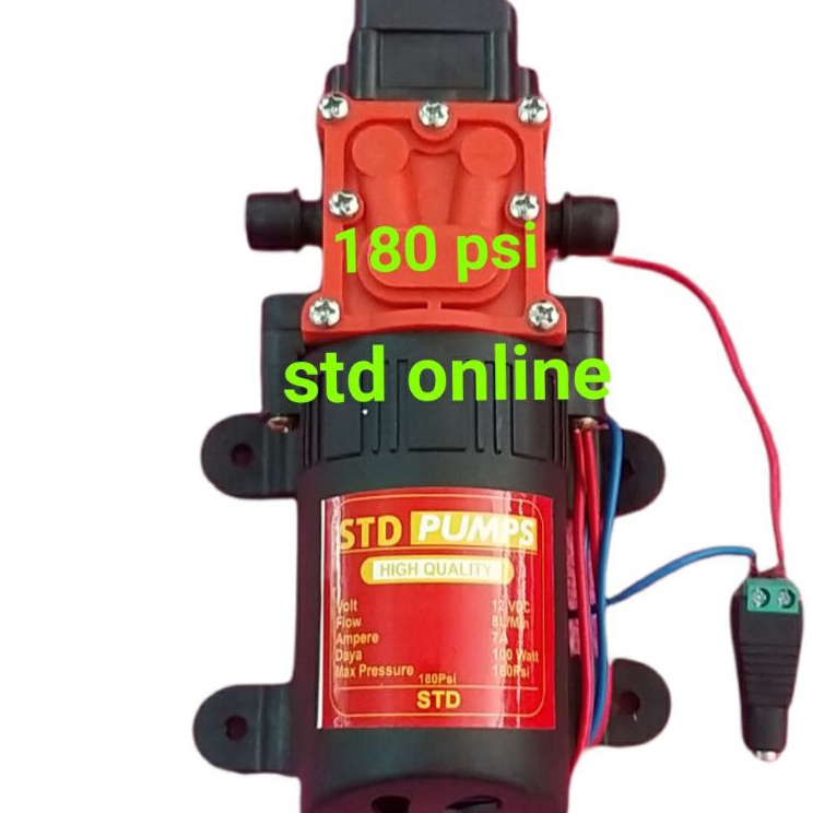 ❈IwD DINAMO POMPA DC 12V 180 PSI RED PUMP DINAMU STEAM DC 180PSI ✰ ⁎ _