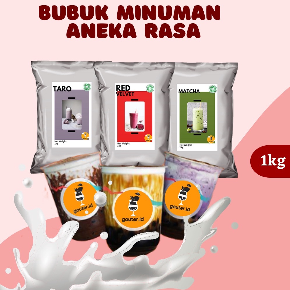 

DISKON BUBUK MINUMAN RASA 1KG / SERBUK MINUMAN ANEKA RASA / BUBUK MINUMAN KEKINIAN / MINUMAN INSTAN / BOBA