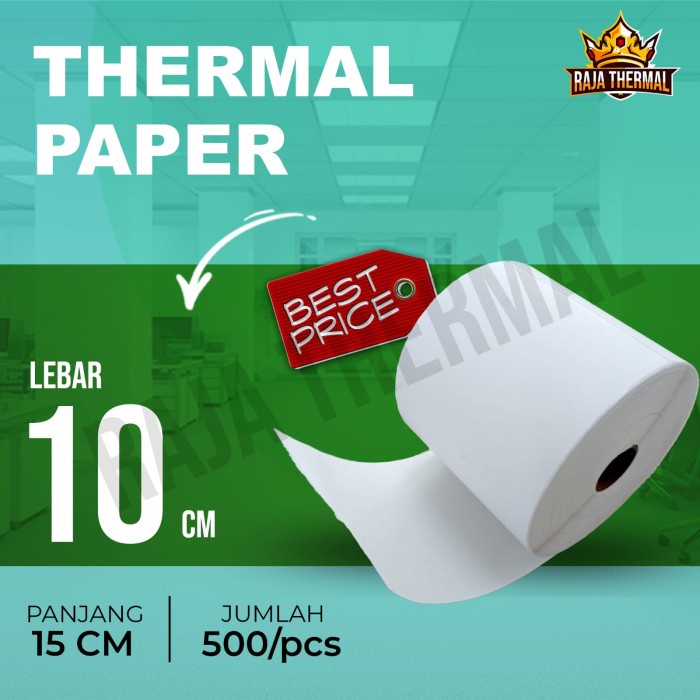 

Bestseller Kertas Sticker Thermal 100X150 Mm Label Thermal A6 500 Pcs Resi