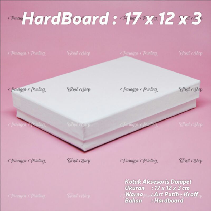 

kotak hardboard/kotak dompet/kotak serbaguna 17x12x3