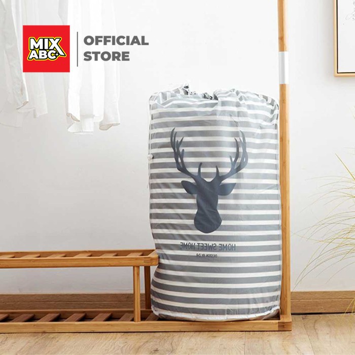 Keranjang Laundry Bag Baju Tas Pakaian Kotor Plastik