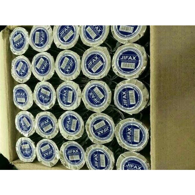 

Kertas Thermal Mesin Kasir Jifax ( Perpack isi 10 roll )