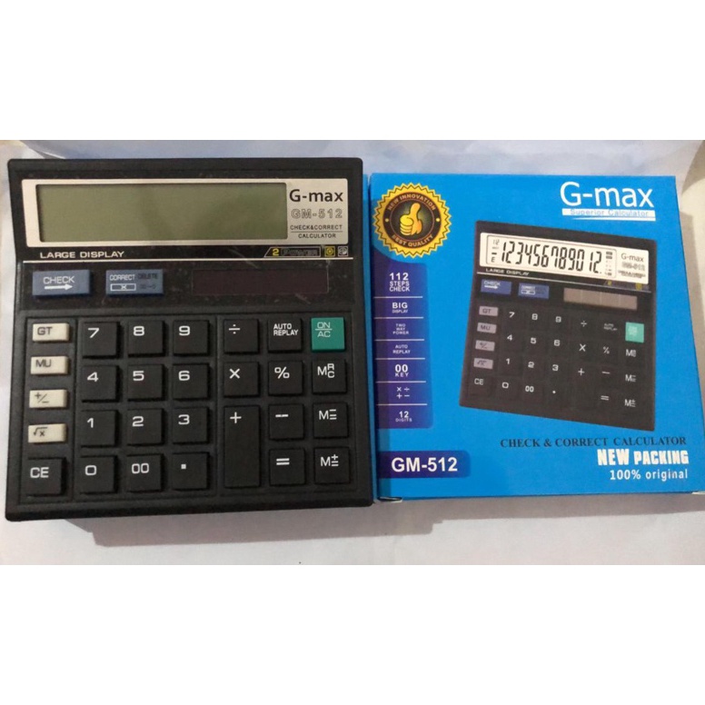 

Lihat Disini [400gr] E086 | KALKULATOR G MAX 512 | Alat hitung 12 DIGIT / KALKULATOR MEJA HITAM MURAH