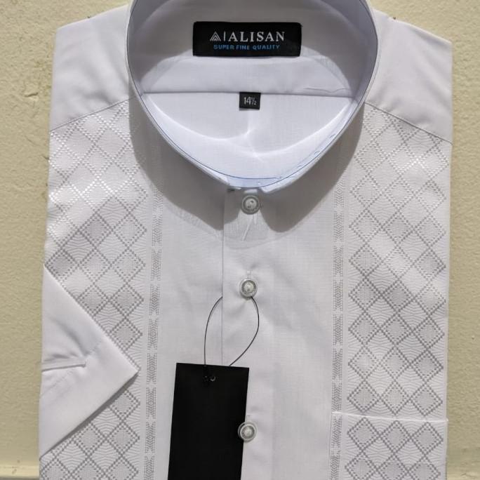 Baju KOKO ALISAN BORDIR lengan pendek TERMURAH