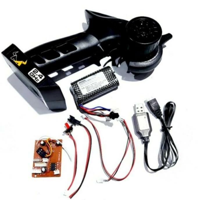 Paket Upgrade Full Propo Rc Mn D90 D99 Remote,Esc,Batre,Chrger,Led