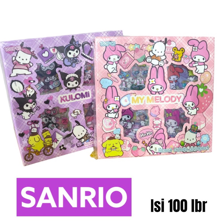 

Sikat Sekarang STIKER SANRIO MIX KARAKTER 1BOX ISI 100 READY STCOK