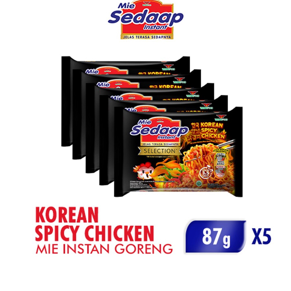 

DBXL1747 GROSIR Mie Sedaap Korean Spicy Chicken 87 gr x 5