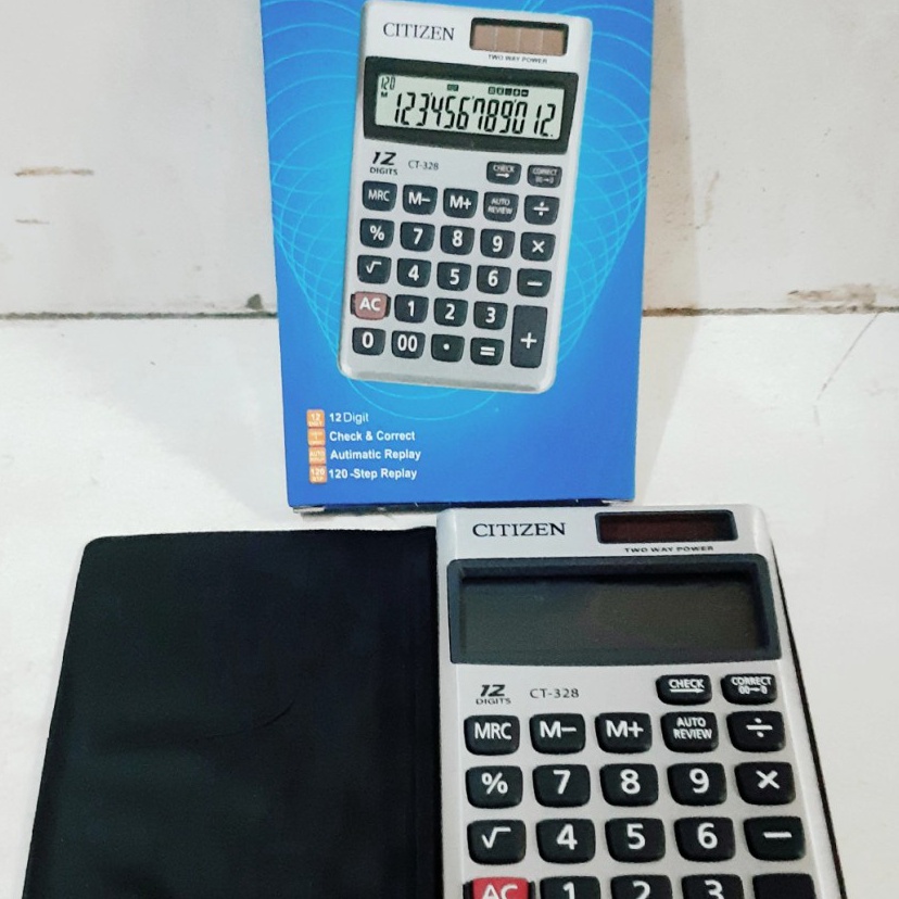 

Spesial Kalkulator Citizen CT-328 12 Digit CoverBook Mini